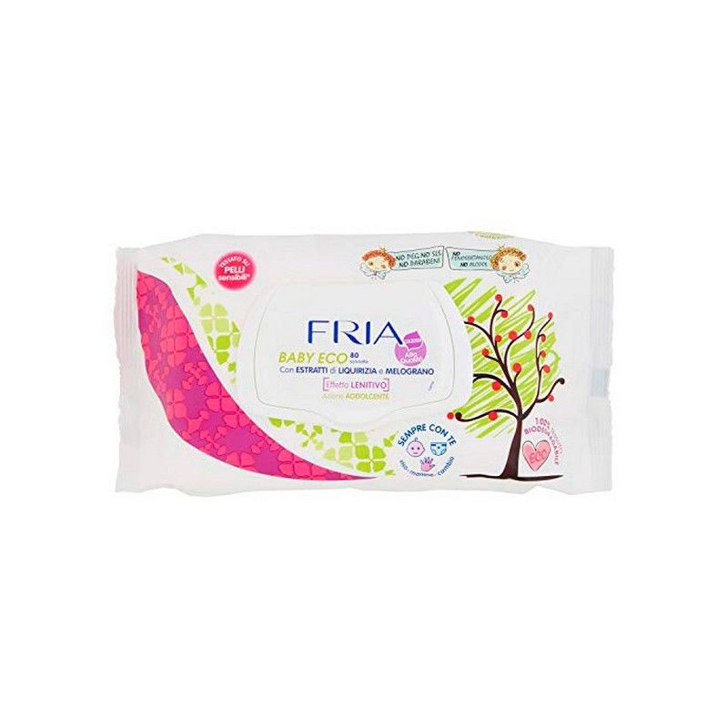 Moist Wipes Baby Ecocert Fria (80 uds)