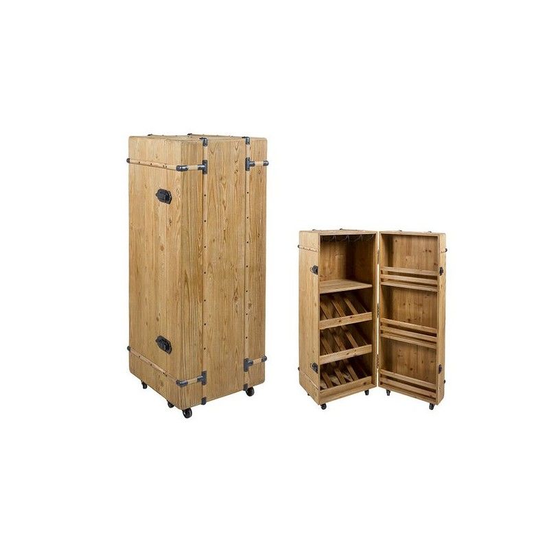 Bottle rack Cabinet Fir wood (126 X 50 x 50 cm)