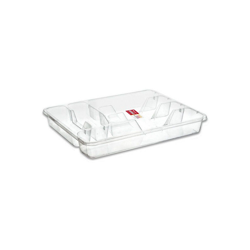 Cutlery Organiser Privilege Plastic Transparent (37,5 x 29 x 5 cm)