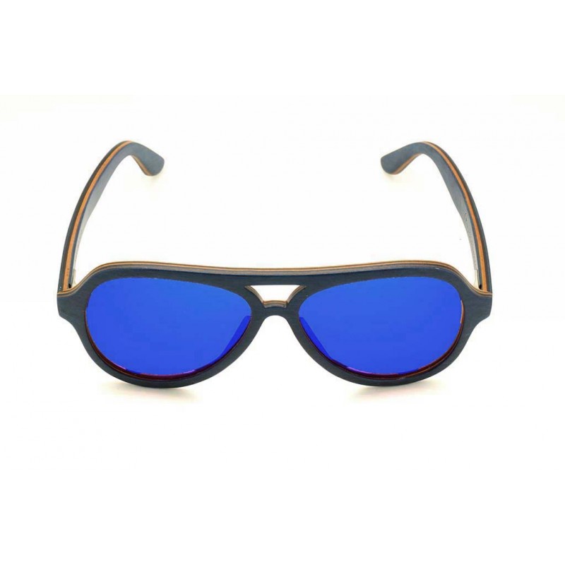 Daponte Wooden Sunglasses (Blue Light)