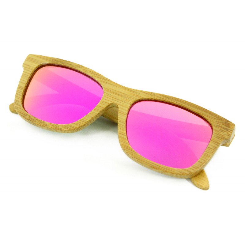 Ξύλινα Γυαλιά Ηλίου WSG-001 6 Sand Pink