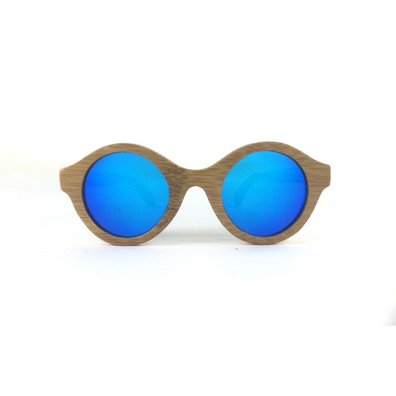 Wooden Sunglasses WSG-012 3 Sunshine Blue