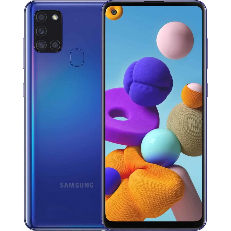 Samsung Galaxy A21s (A217F) 4GB/128GB Dual Sim Blue - Μπλε EU