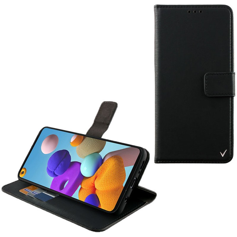 Case Samsung A21s A217 6.5" Allure Magnet Book Stand Clip Black
