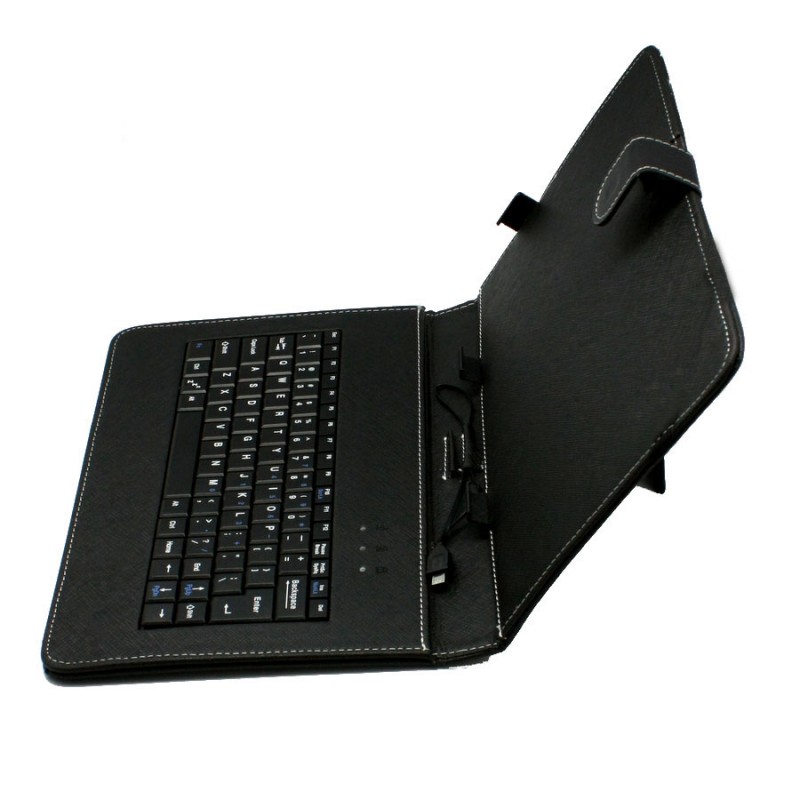 Θήκη Tablet 9'' Universal Μαύρη με Πληκτρολόγιο Micro USB (9.6'')