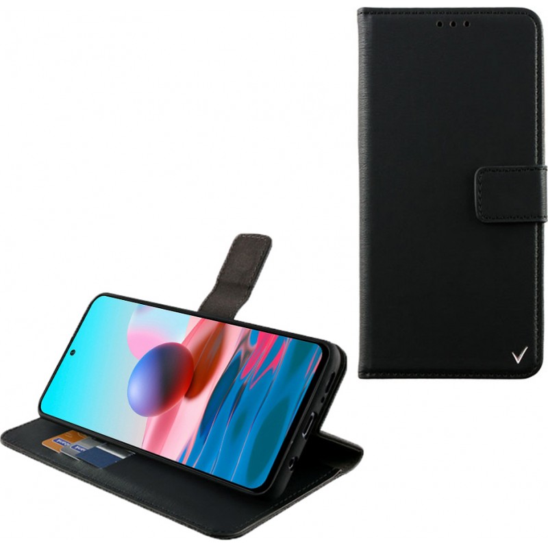 Volte-Tel Black Magnet Book Case for Xiaomi Redmi Note 10 4G/Note 10s 6,43''