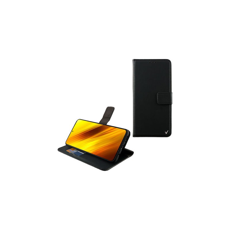Volte-Tel Book Black for Xiaomi Poco X3/ Poco X3 Pro 6.67" Allure Magnet  Stand Clip