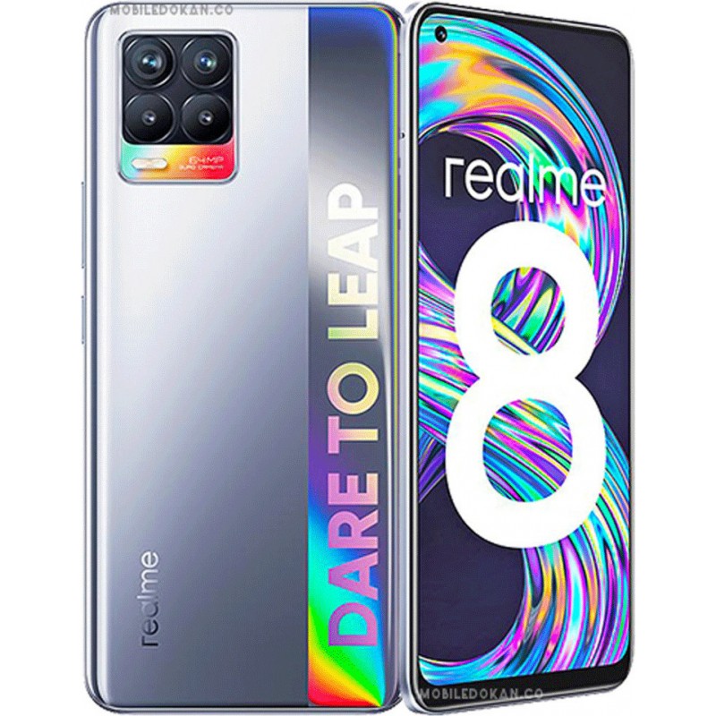 Realme 8 6GB/128GB 4G Dual Sim Cyber Silver-Ασημί  EU