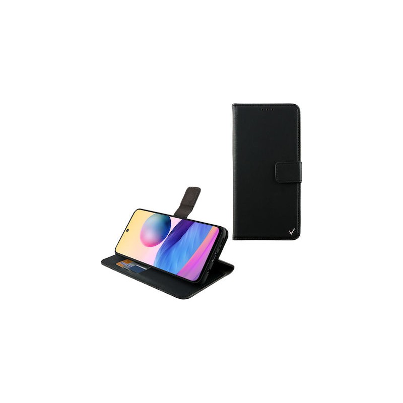 Book Black Volte-Tel for Xiaomi Redmi Note 10 5G 6.5'' Allure Magnet Stand Clip