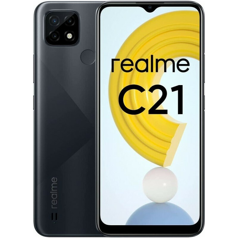 Realme C21 (64GB) Dual Sim Cross Black - Μαύρο EU