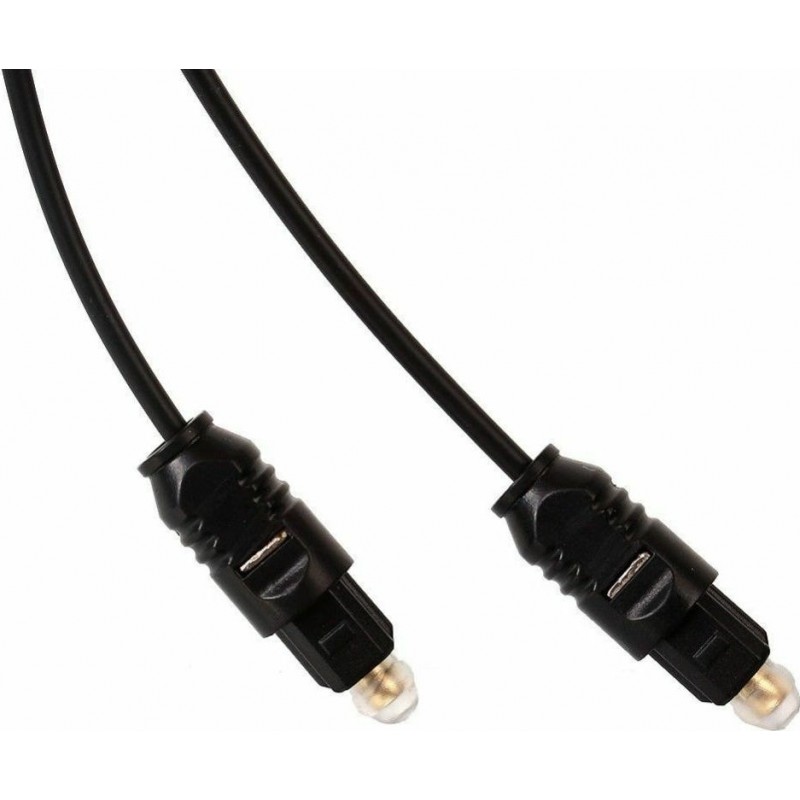 Powertech Optical Audio Cable TOS male - TOS male Black 2m (CAB-O002)