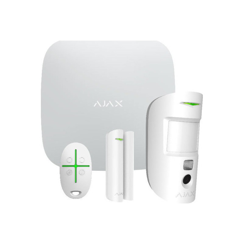 Ajax Systems Ασύρματο Σύστημα Συναγερμού WiFi και GSM StarterKit Camera Λευκό (PN11389)