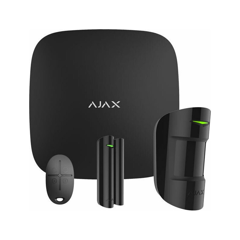 Ajax Systems Ασύρματο Σύστημα Συναγερμού WiFi και GSM StarterKit Camera Μαύρο (PN11390)