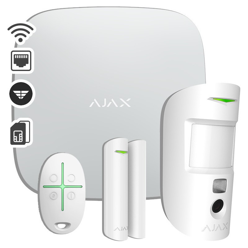 Ajax Systems Ασύρματο Σύστημα Συναγερμού WiFi Plus Λευκό (PN09977)